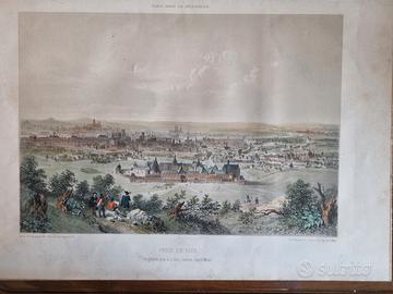 Litografie Charpentier su Parigi antica ca 1860