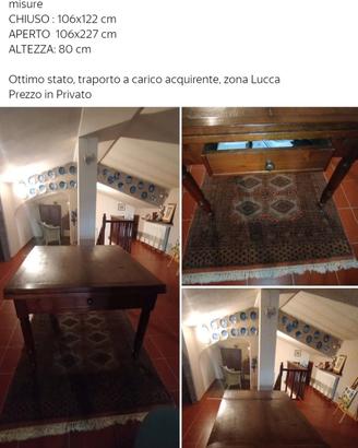 Tavolo toscano antico 