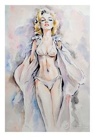 Quadro Sognando Marilyn Giclee' 