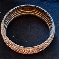 Bracciale rigido con strass