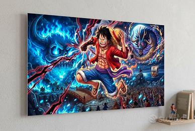 Quadro One Piece 20x35 Pronto da Appendere Monkey