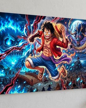 Quadro One Piece 20x35 Pronto da Appendere Monkey