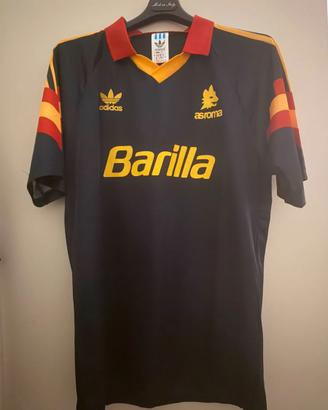 A.S. ROMA VINTAGE SHIRT 1993 AWAY BLU L COLLEZIONE