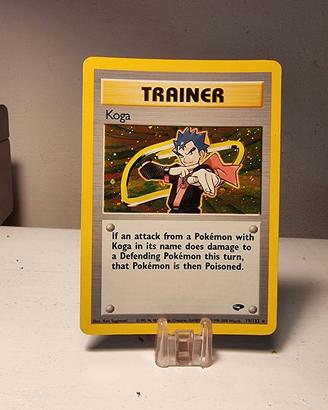 Carta pokemon Koga  Gym Challenge 19/132  Rara Hol