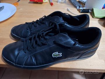 Scarpe pelle Lacoste eu 45 black 