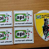 Lotto 5 adesivi API carburatore mondiali Italia 90
