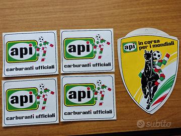 Lotto 5 adesivi API carburatore mondiali Italia 90