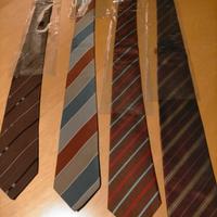 4 cravatte uomo in seta pura