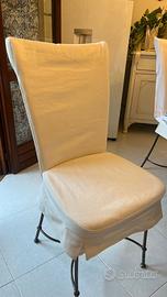 Sedie in ferro da cucina/esterno con rivestimento