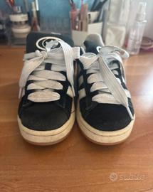 Adidas campus bianche e nere da donna