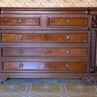 Mobile con cassetti (3+2) in legno color noce