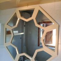 specchio in legno lucido laccato pezzo unico