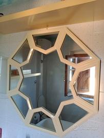 specchio in legno lucido laccato pezzo unico