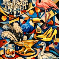 Quadro Moderno Astratto - 90x60