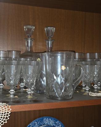 set bicchieri  in cristallo 