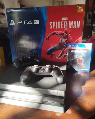 PS4 Pro 1TB  usata con scatola + gioco e accessori
