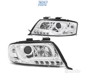 FARI AUDI A6 4B 97-99 LUCE DIURNA A TUBO FONDO CRO