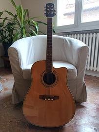 chitarra acustica eko danneggiata