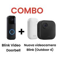 Blink Video Doorbell + Outdoor 4 Kit Alexa