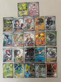 Lotto 22 Carte Pokémon Rare, EX, Full Art