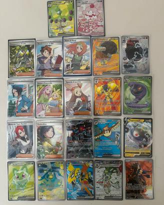 Lotto 22 Carte Pokémon Rare, EX, Full Art