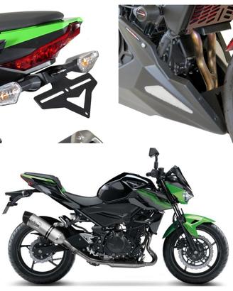 Kawasaki Z 400 scarico protezioni centralina freni
