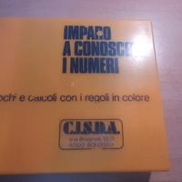 Scatola con regoli in colore anni '70