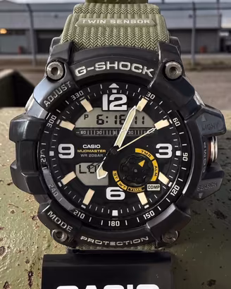 Casio G-Shock Mudmaster GG-1000 Twin Sensor Olive
