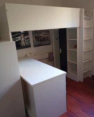 letto a soppalco IKEA modello SMASTAD