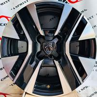 4 CERCHI IN LEGA ORIGINALI R16 PEUGEOT 208, 2008