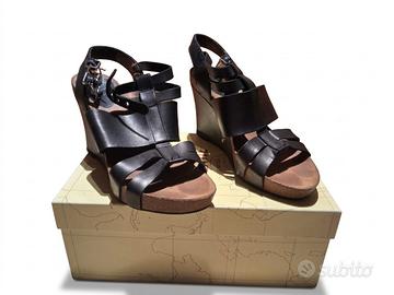 Sandali con zeppa Alviero Martini in pelle n. 39