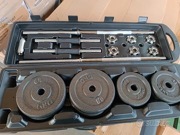 Set manubri regolabili+bilanciere 💪💪💪