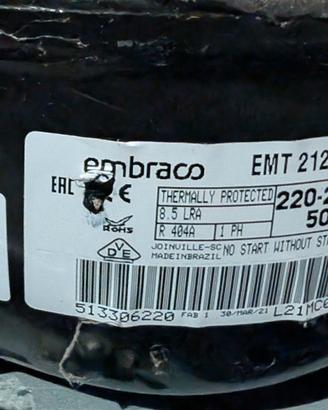 Compressore frigo EMBRACO EMT 2121 GK R404