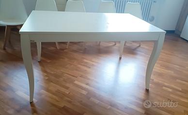 tavolo bianco in legno fruilsedie made in Italy 