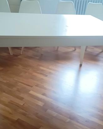tavolo bianco in legno fruilsedie made in Italy 