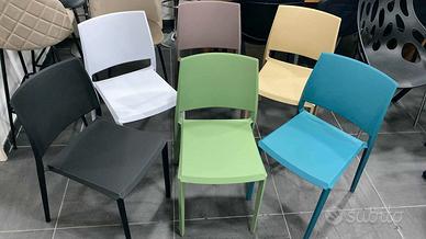 Sedie impilabili vari colori MI