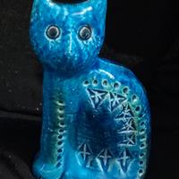 Bitossi ceramica gatto blu