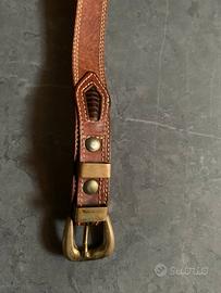 Cintura tipo Western in pelle