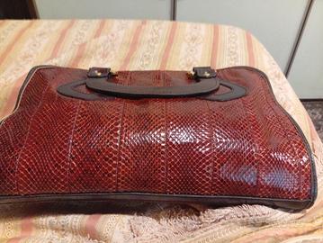 Borsa artigianale vintage BETTINA in pitone