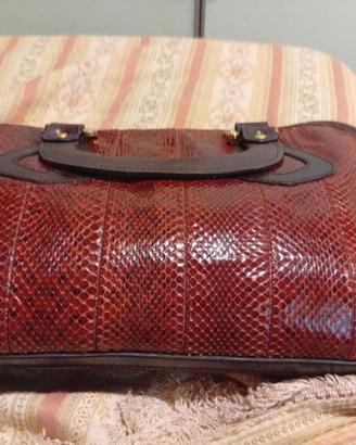 Borsa artigianale vintage BETTINA in pitone
