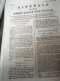giornale del Regno delle due Sicilie 1818 all 1854