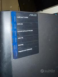 Pc asus fisso 1TB intel i7