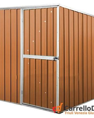 Box da giardino lamiera 175x185cm legno chiaro