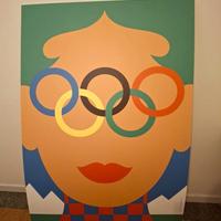 Grande manifesto/poster Giochi Olimpici Milano Cor