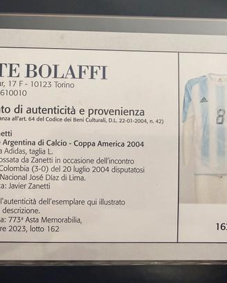 Javier Zanetti Argentina Matchworn Copa America 04