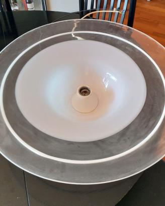 Lampada a sospensione in vetro di Murano