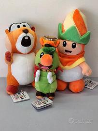 Super Mario Tris di Peluche  Nuovi con Etichette