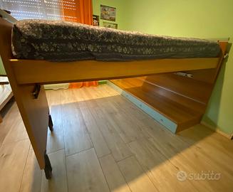 2 letti con scrivania