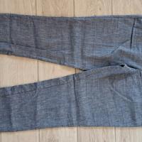 Pantaloni dritti con lino