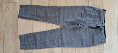 Pantaloni dritti con lino